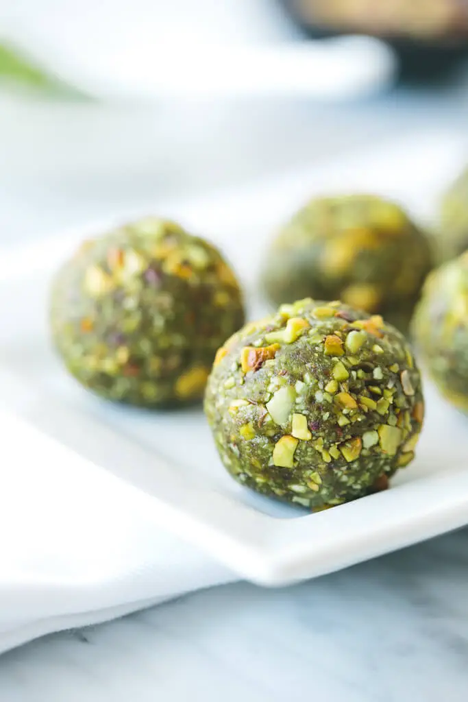 Matcha Pistachio Bliss Balls