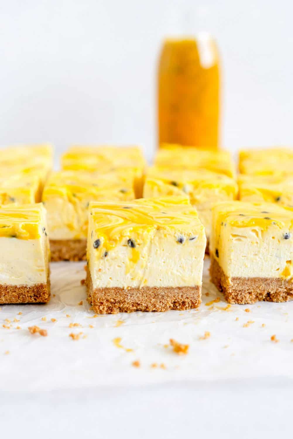 Passion Fruit No Bake Cheesecake