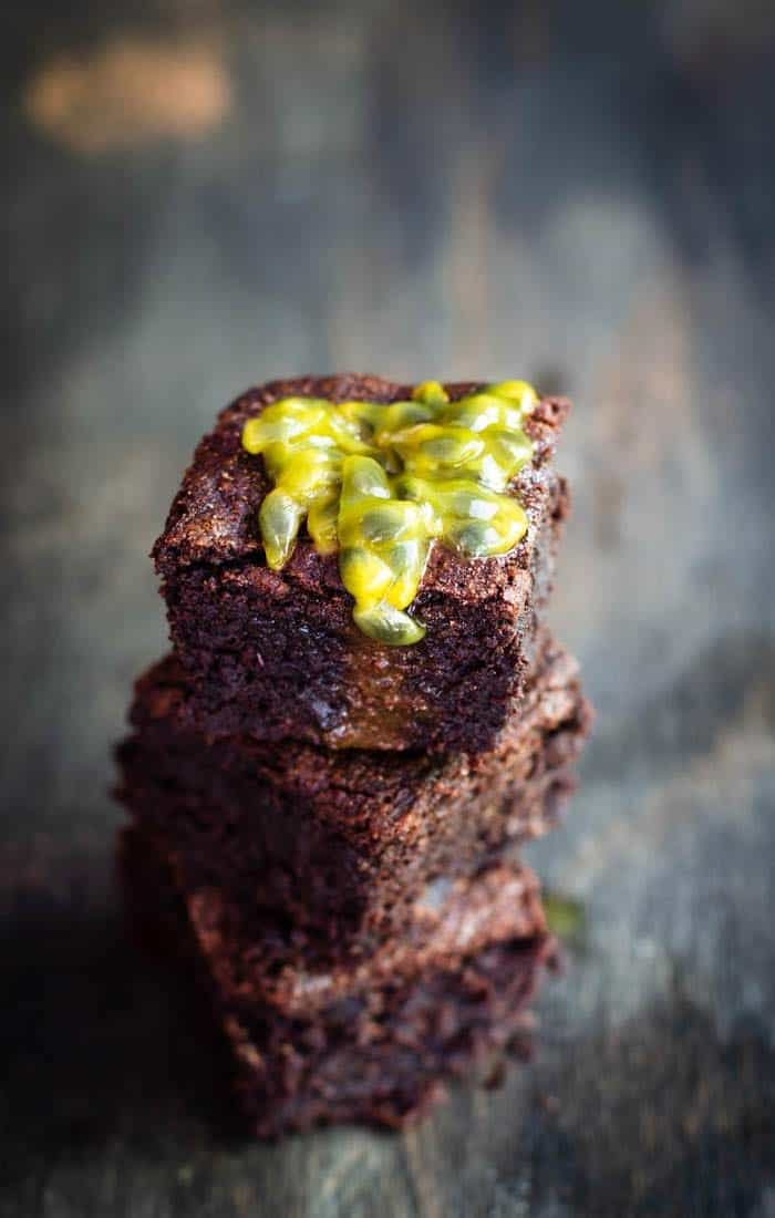 Chocolate Passion Fruit Brownies