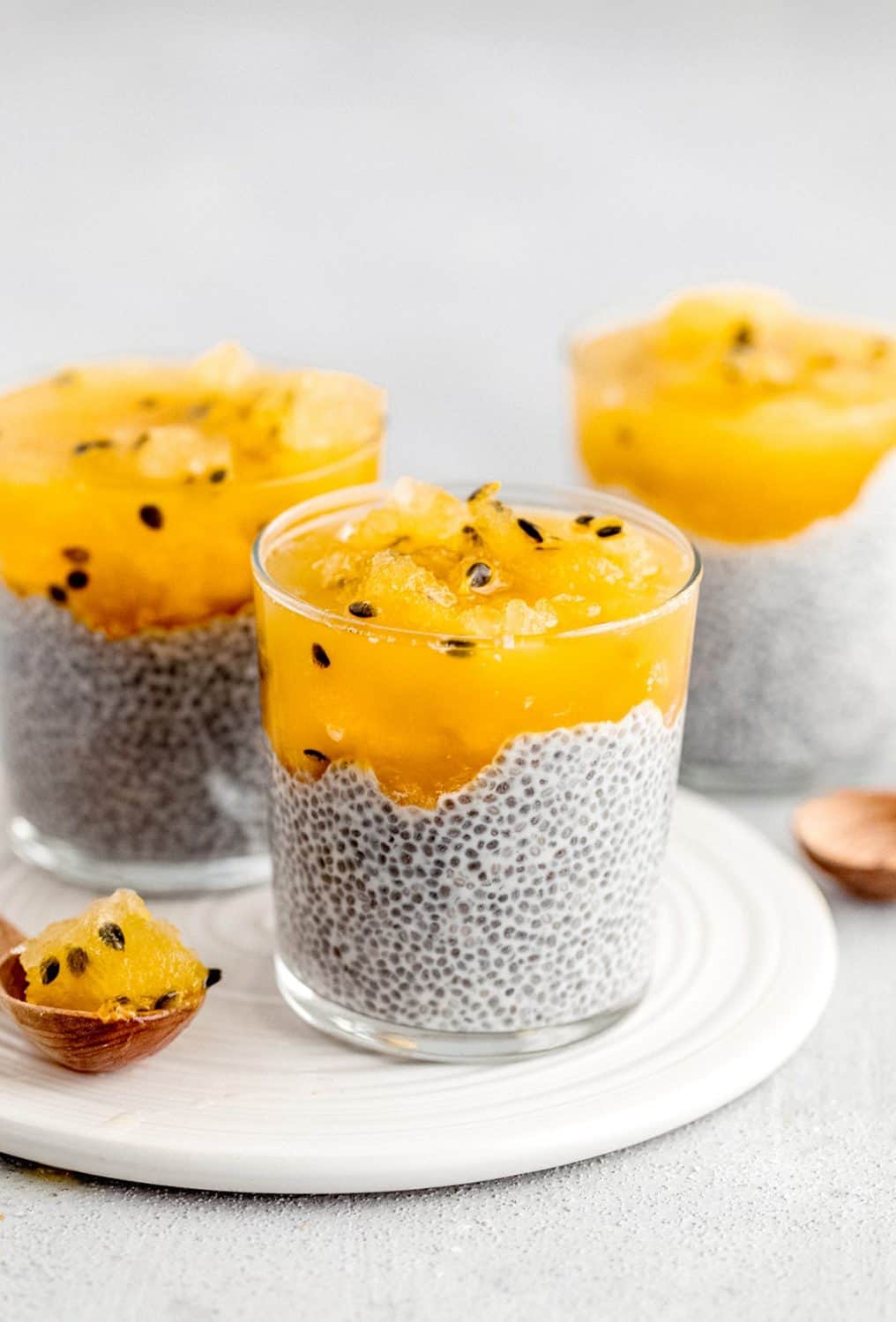 Passion Fruit Granita Chia Pudding