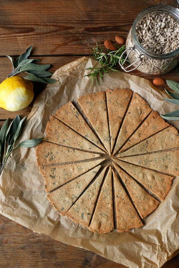 Sorghum Sage Crackers