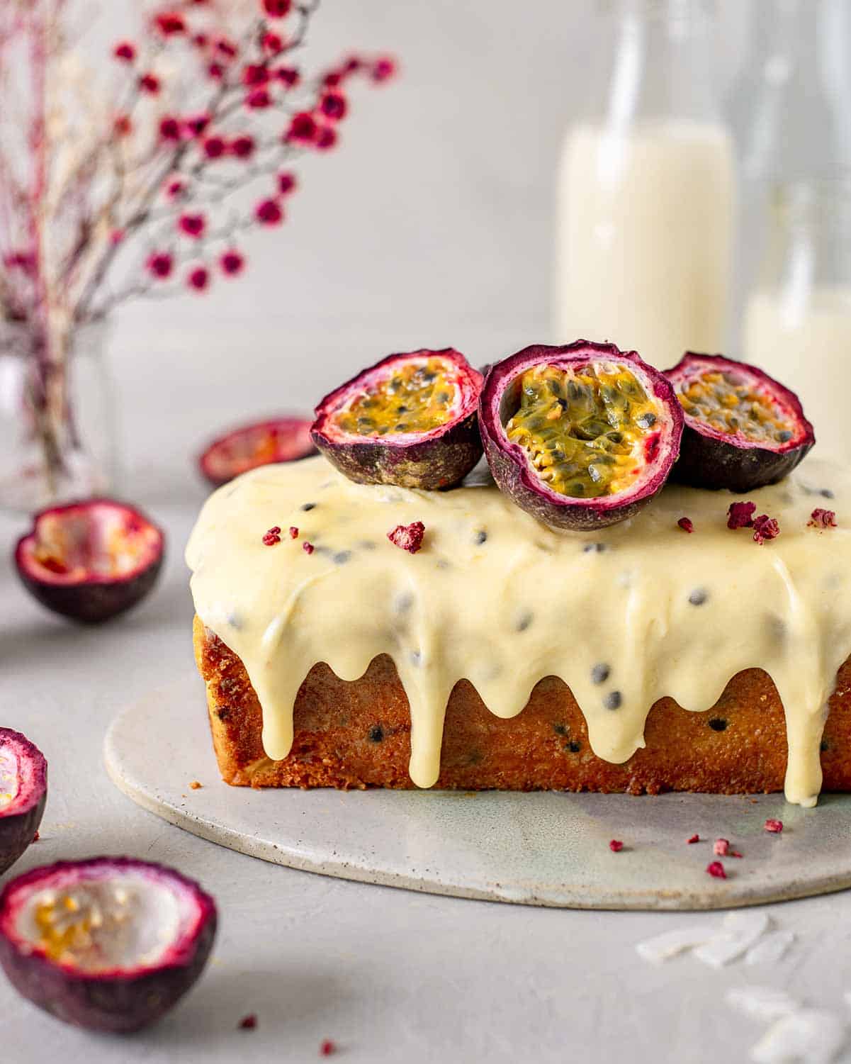 Easy Vegan Passionfruit Cake