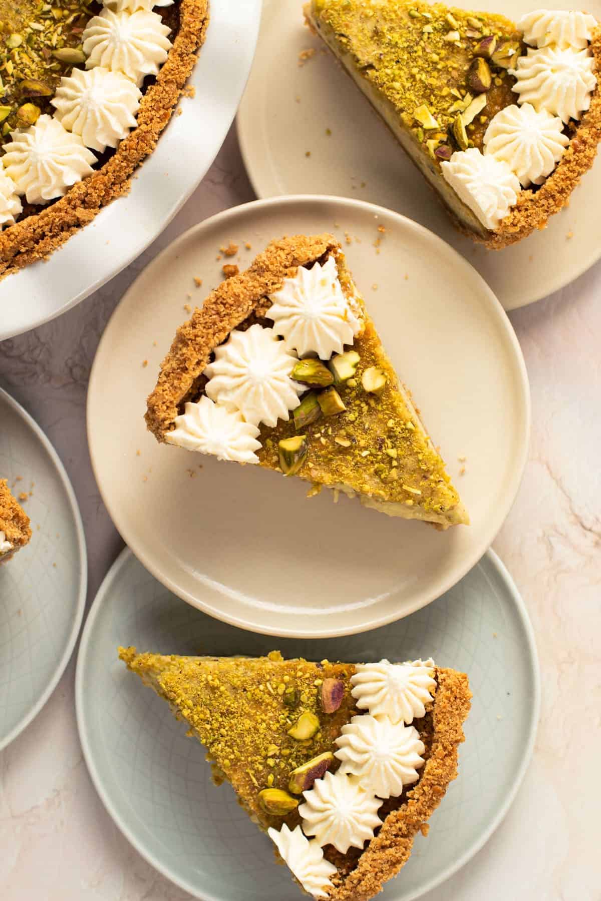 Pistachio and Mascarpone Pie