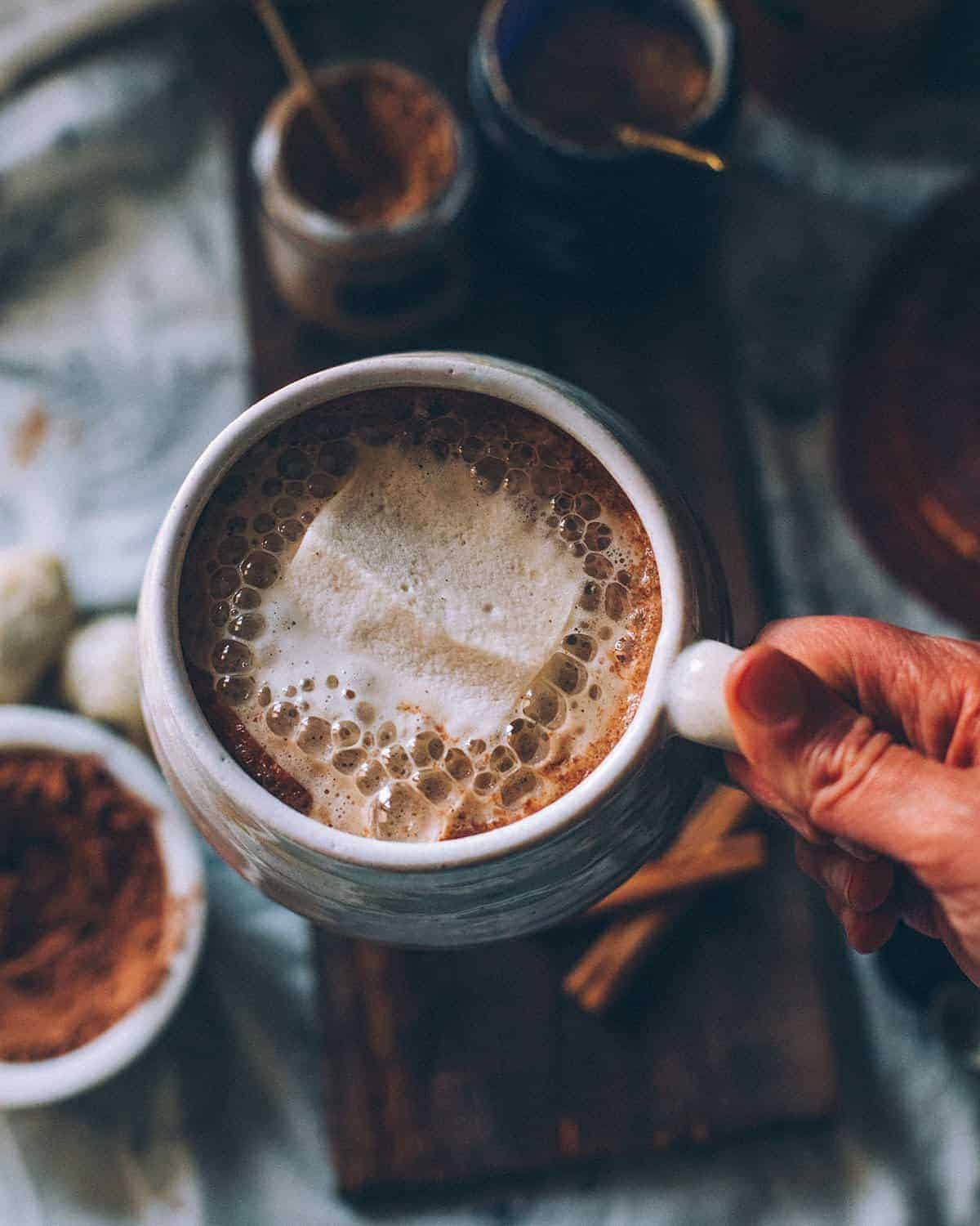 Mushroom Hot Chocolate with Reishi and Lion’s Mane