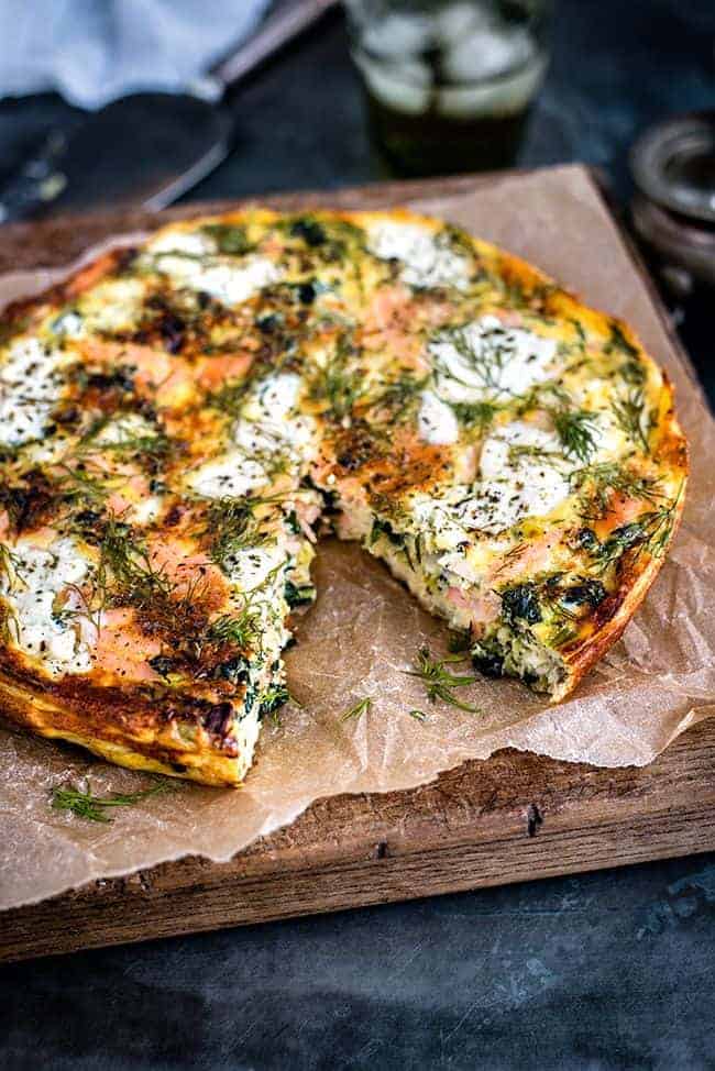 Smoked Salmon Frittata