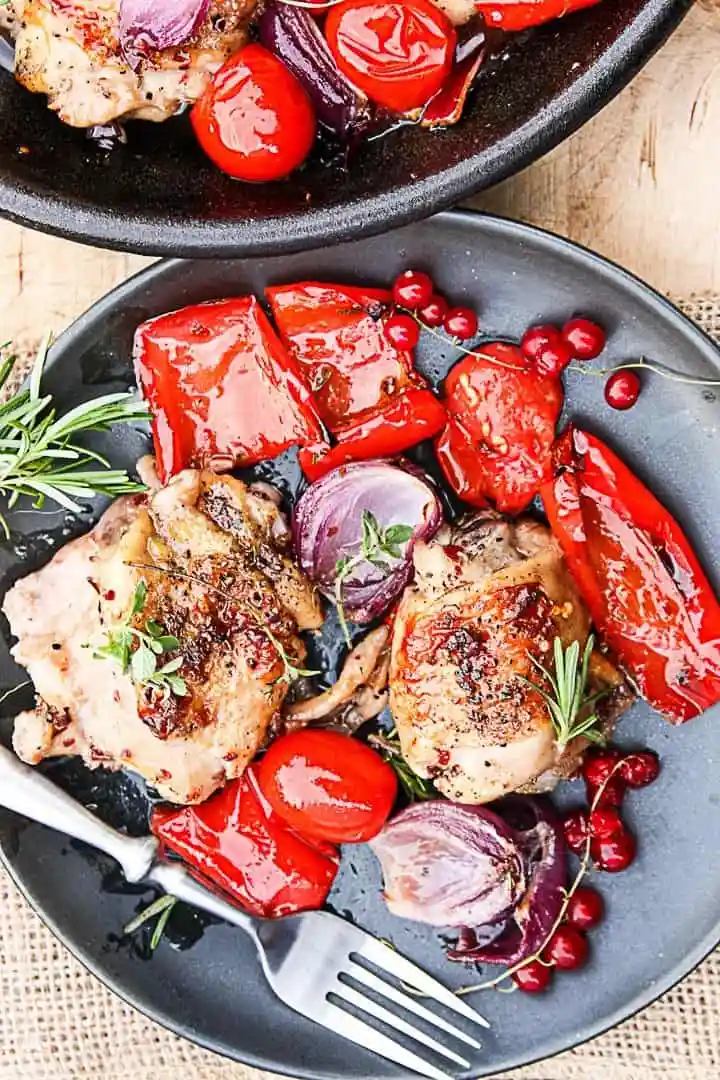 Red Currant Grilled Chicken & Vegetables