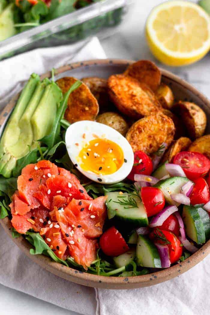 Meal Prep Smoked Salmon Breakfast Bowl