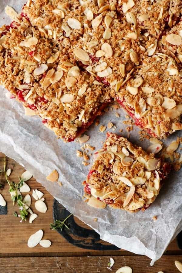 Red Currant Quinoa Crumble Bars