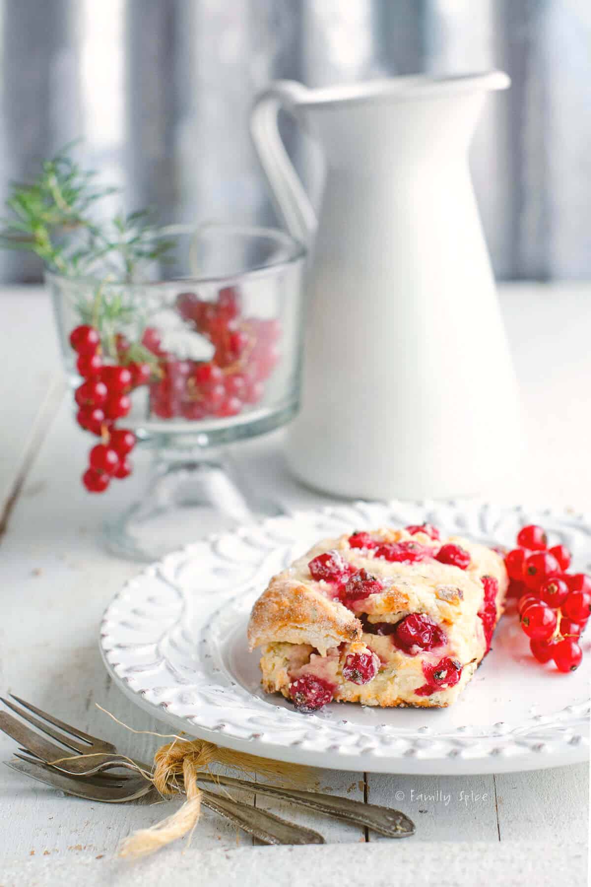 Red Currant and Rosemary Olive Oil Scones