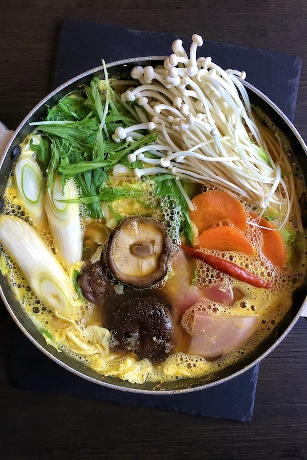 Vegan Nabe - Healthy Japanese Miso Hot Pot