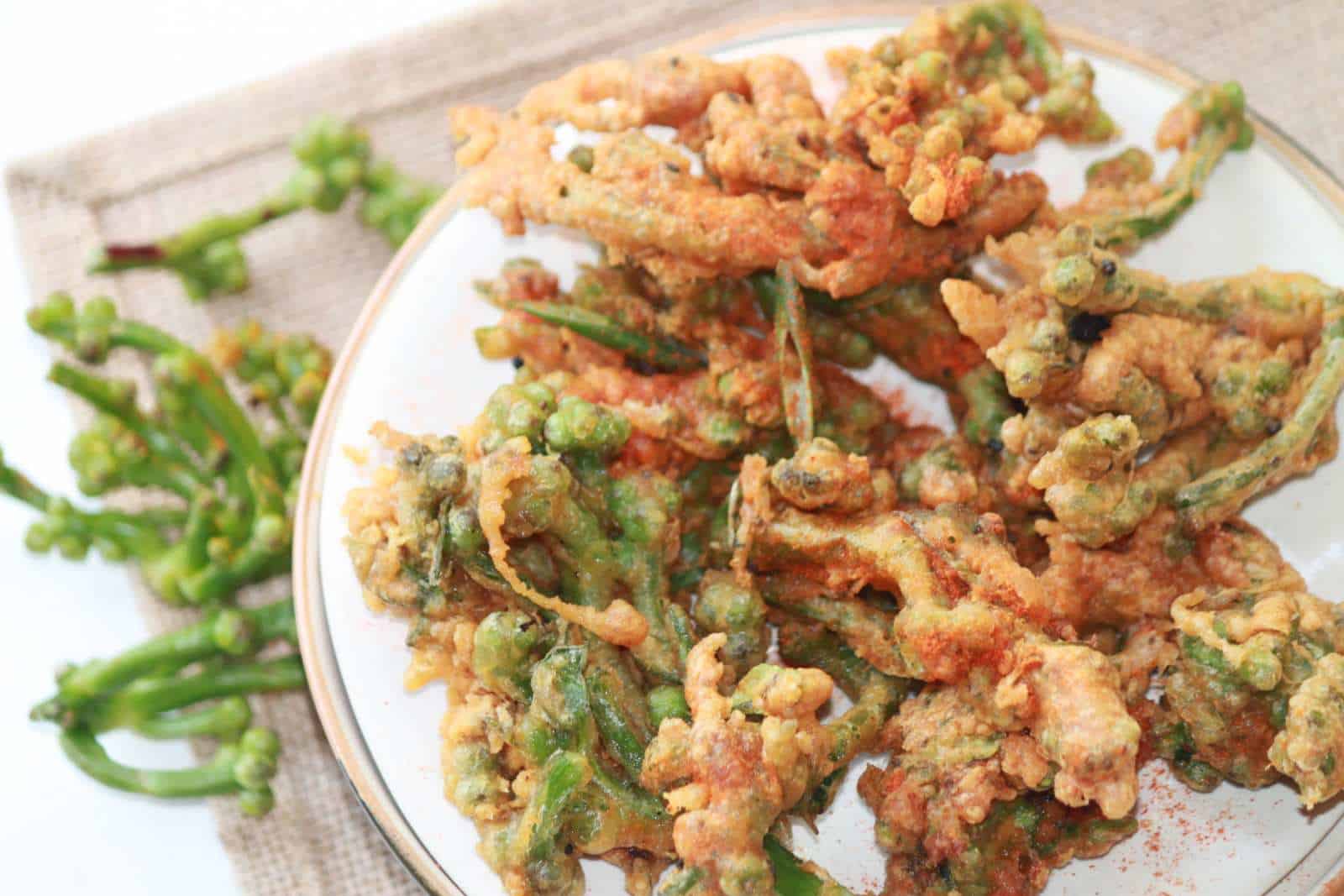 Malabar Spinach Fritters