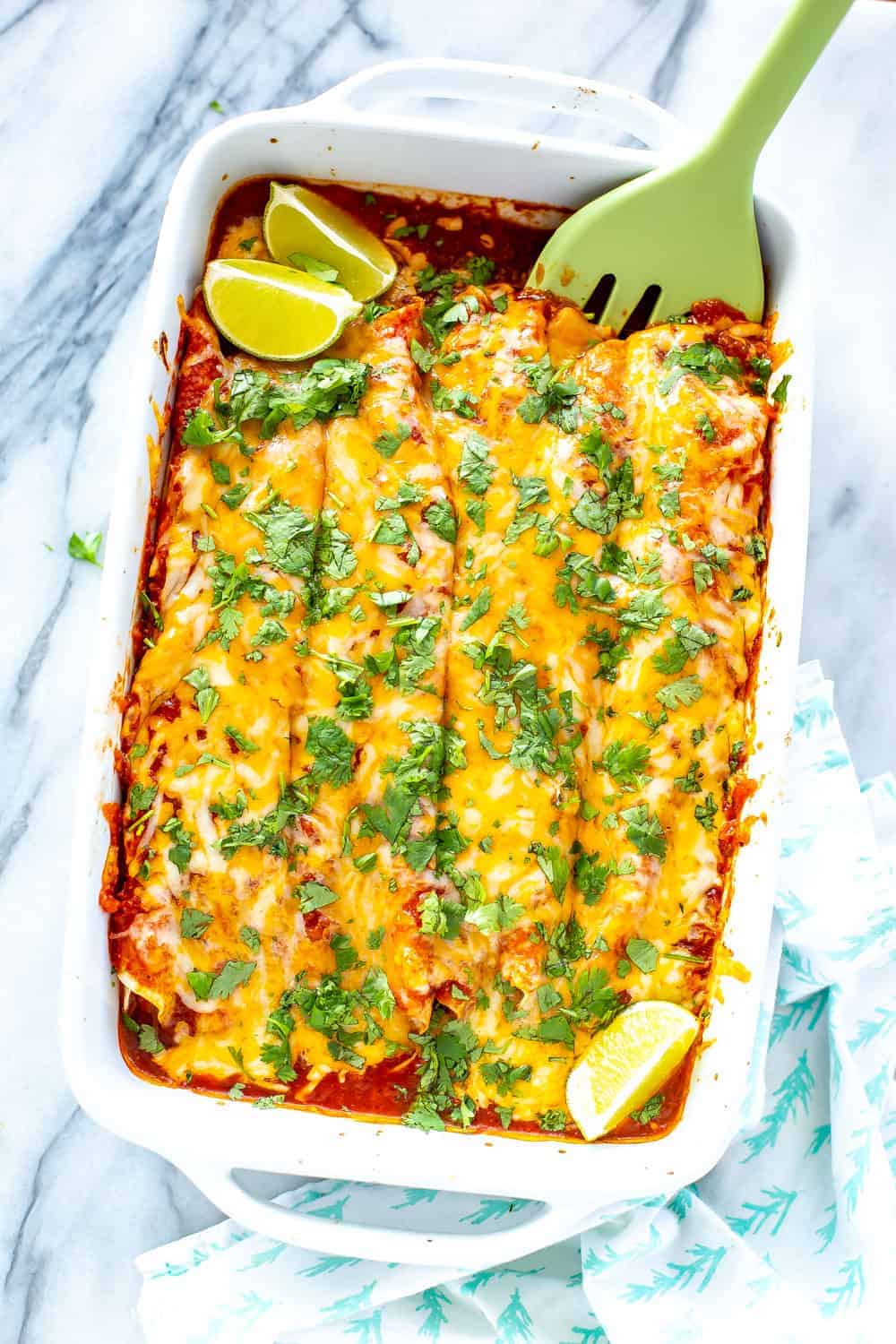 Instant Pot Chicken Enchiladas