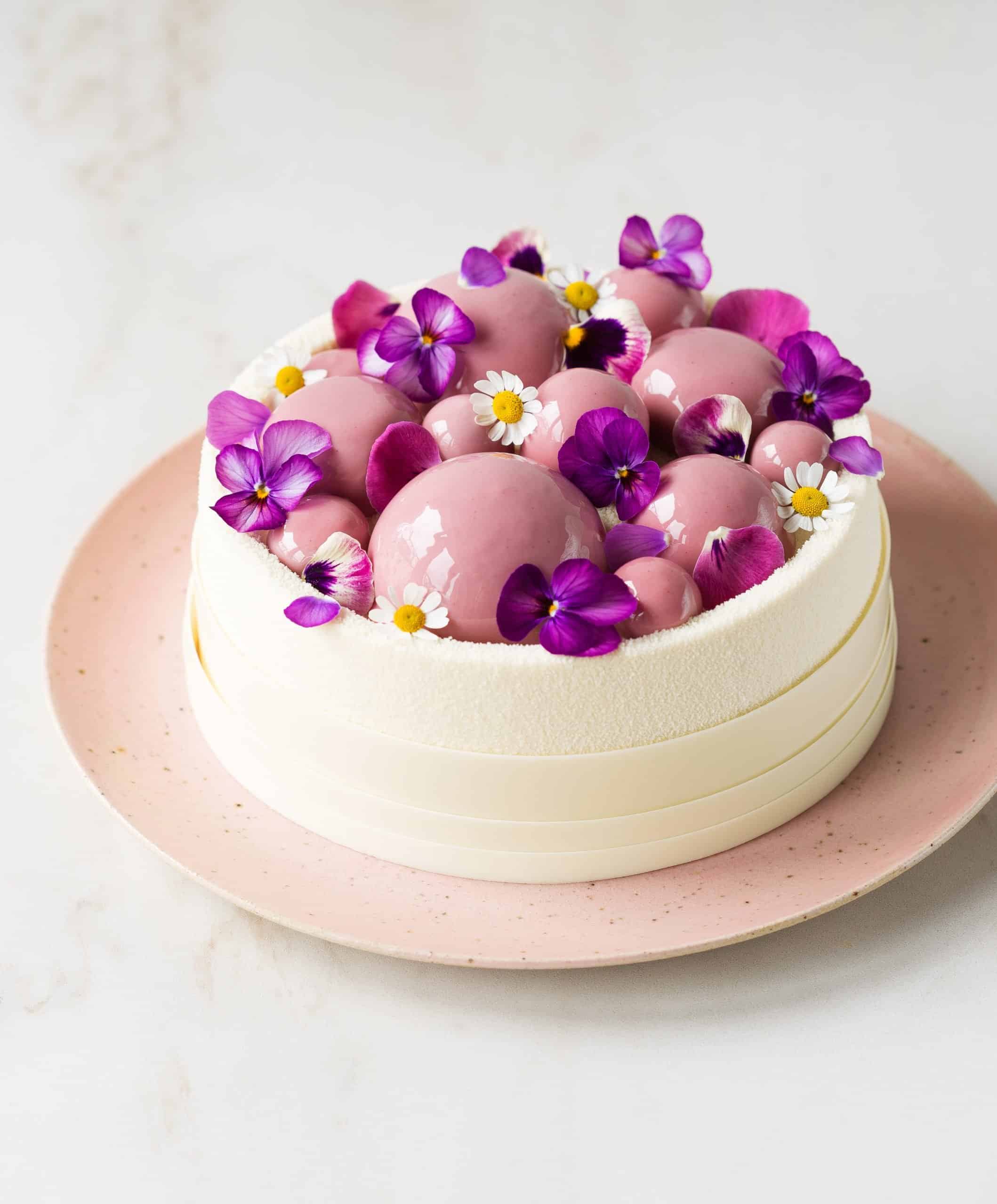 Strawberry and Rhubarb Entremet