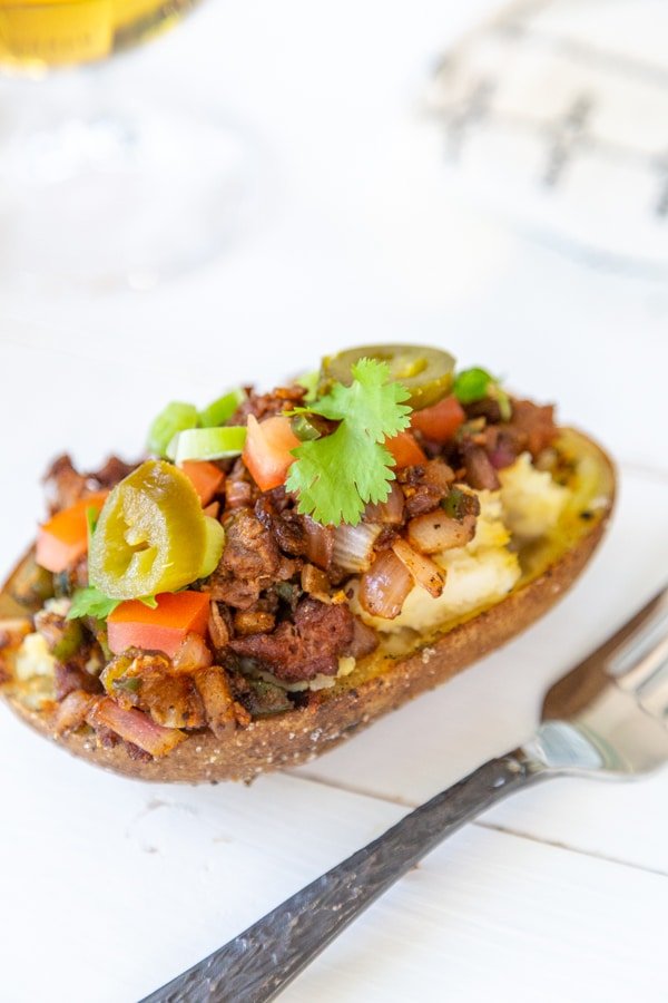Crispy Stuffed Potato Skins