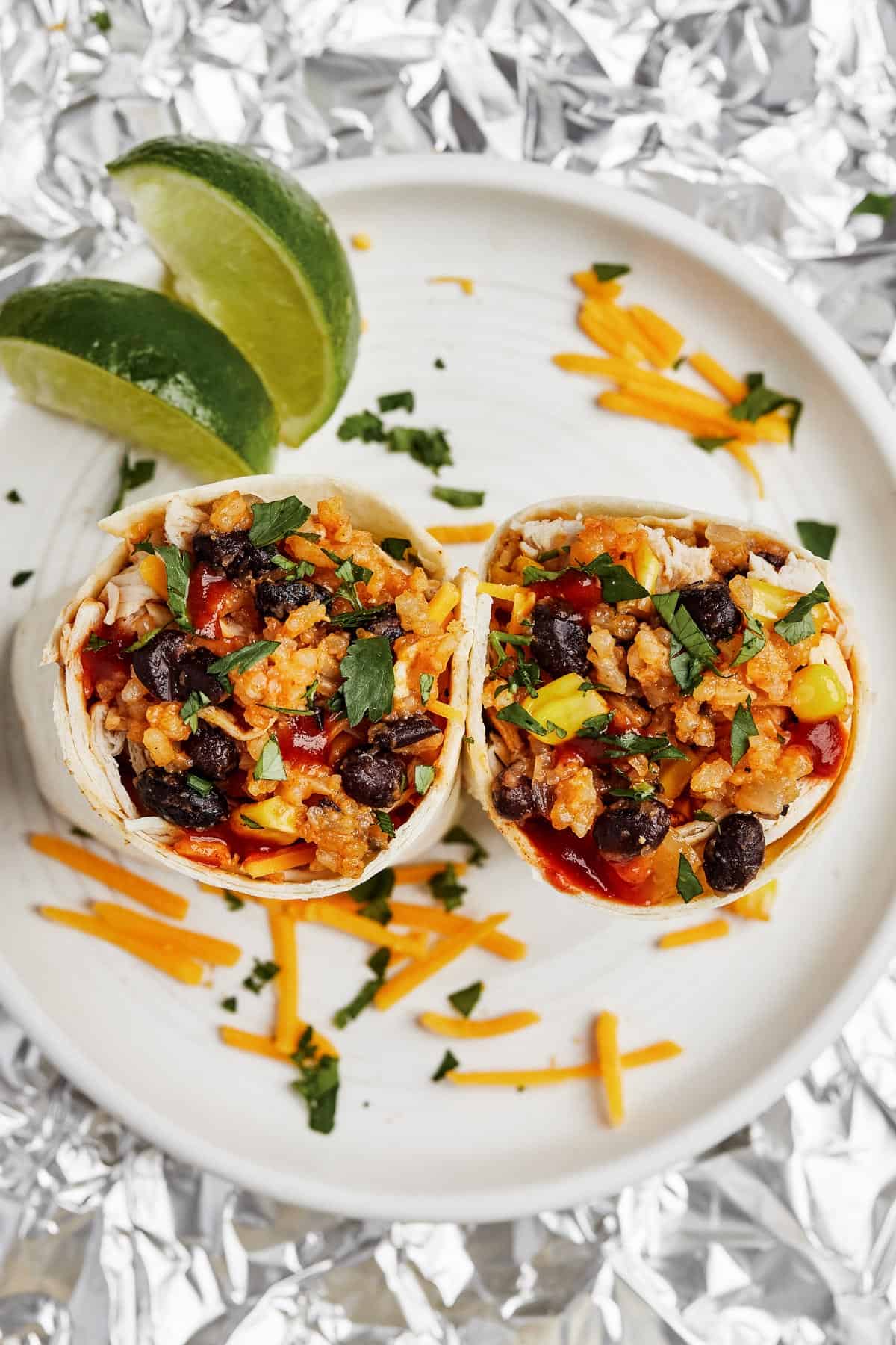 Instant Pot Chicken Burritos
