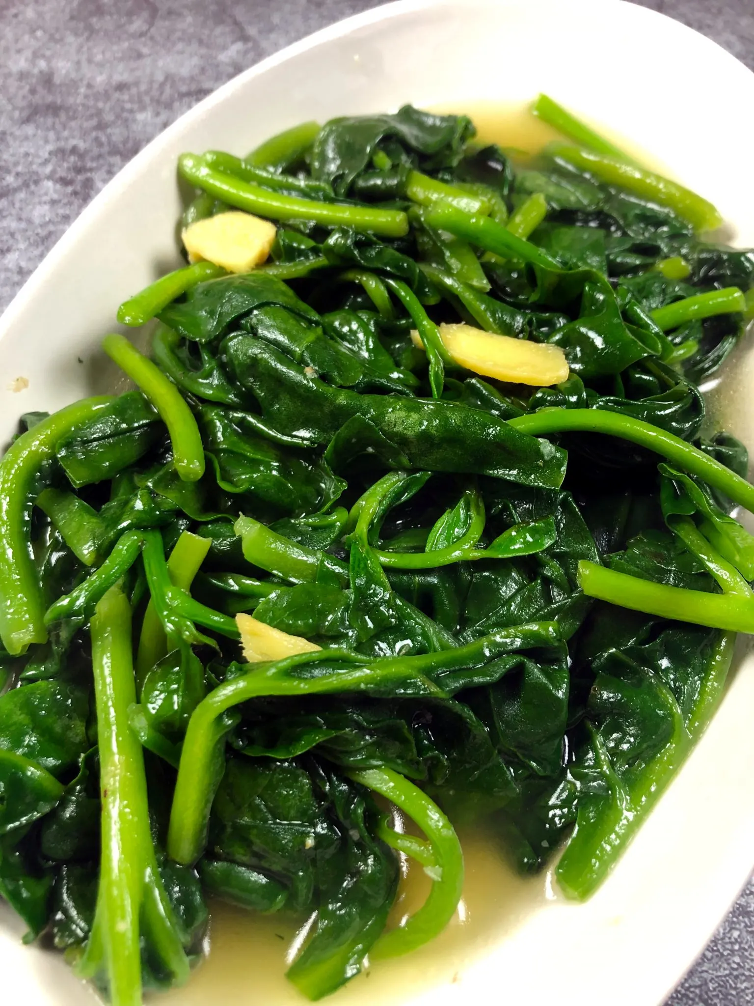 Malabar Spinach Stir Fry