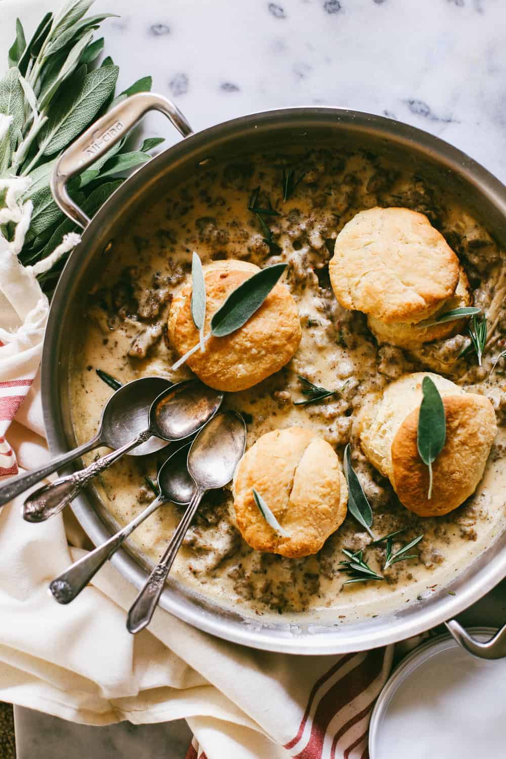 Bourbon Biscuits and Sage Sausage Gravy