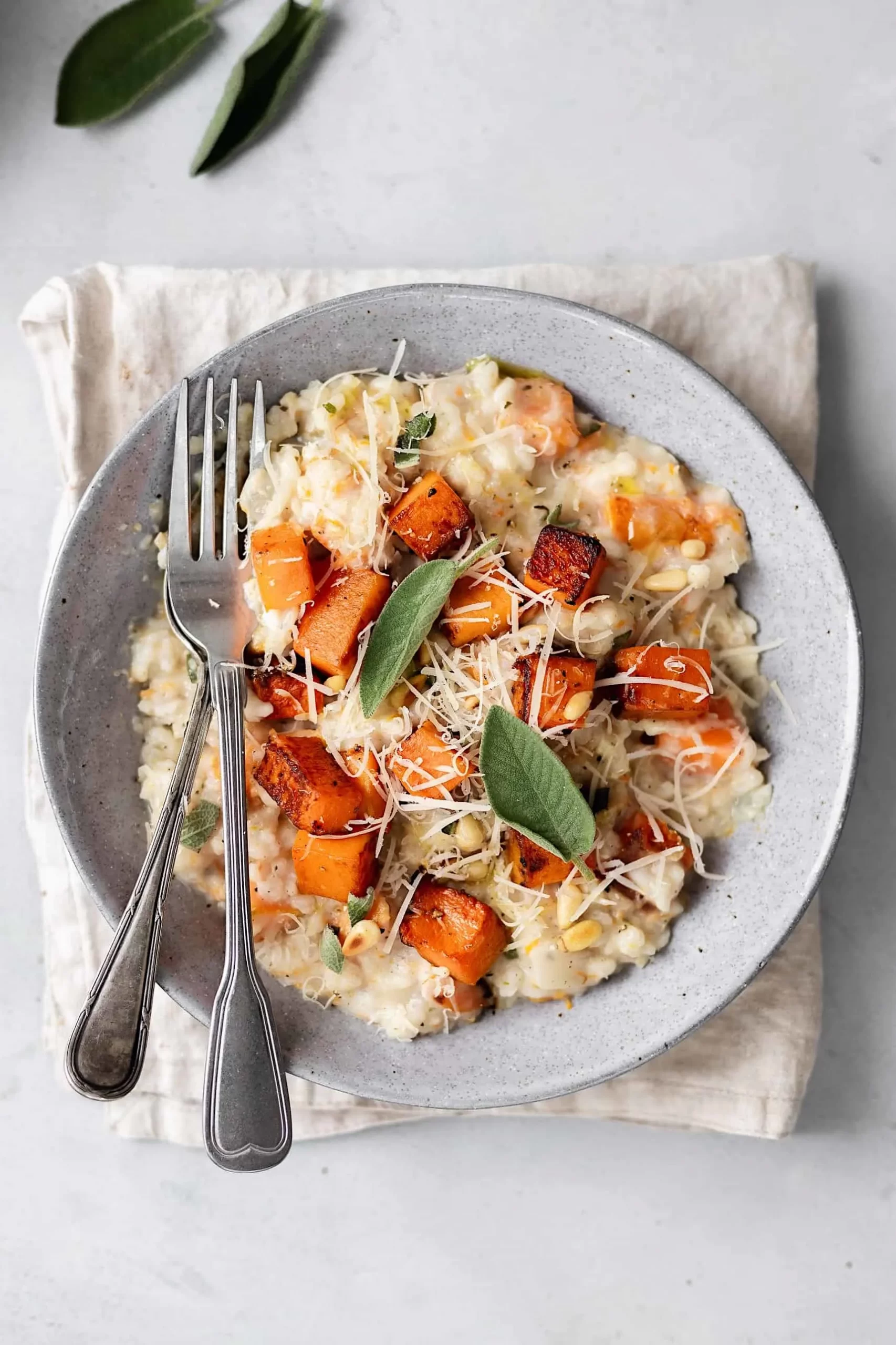 Roasted Butternut Squash and Sage Risotto