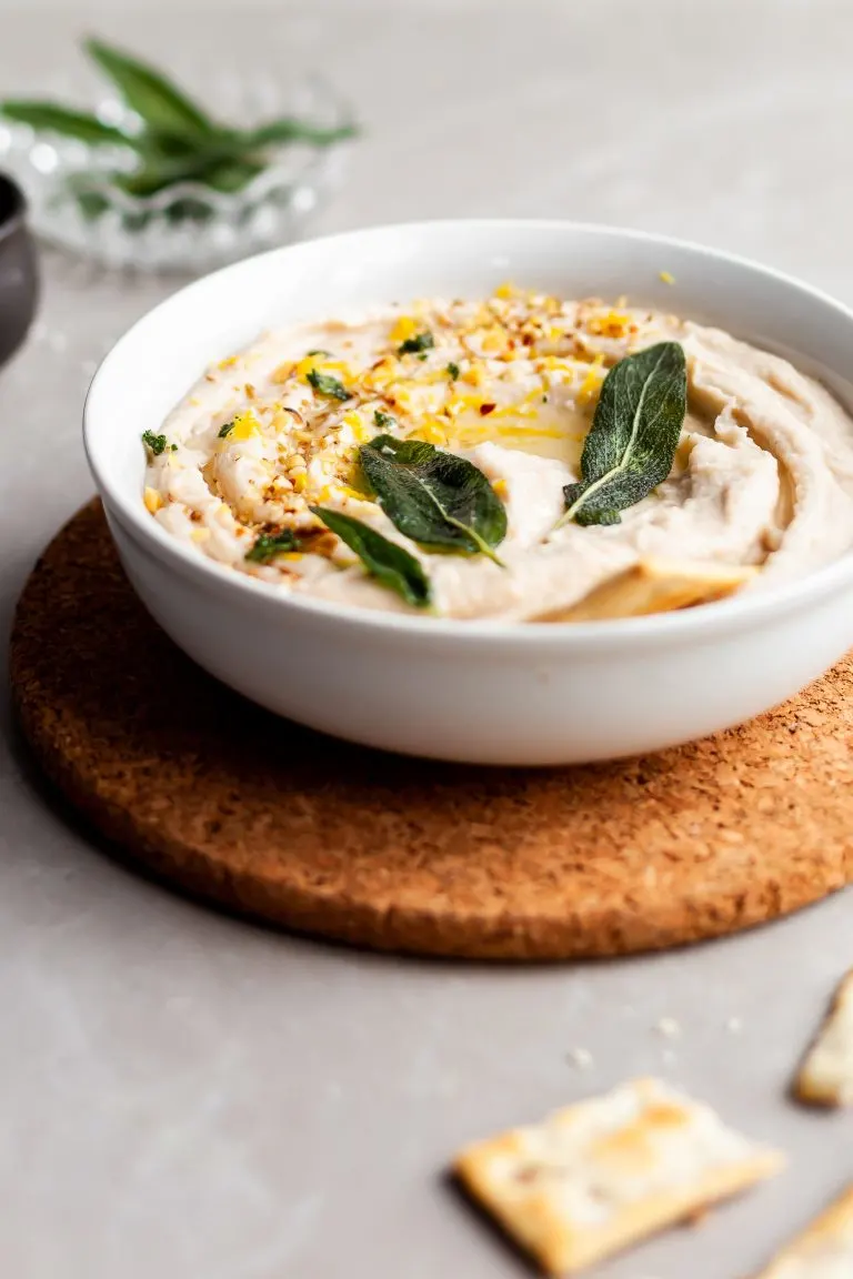 Lemon Sage White Bean Dip