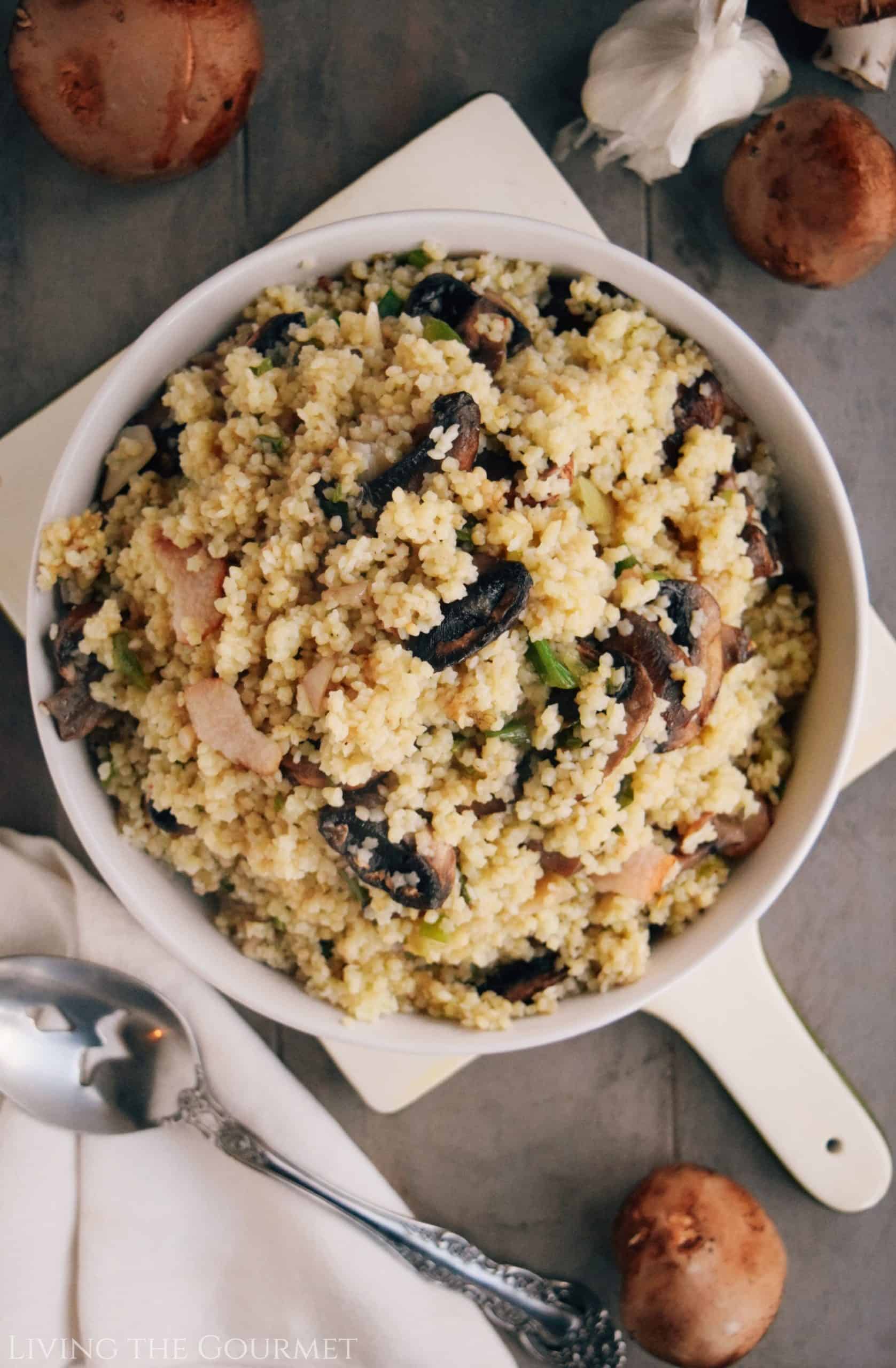 Pastina with Mushrooms and Bacon