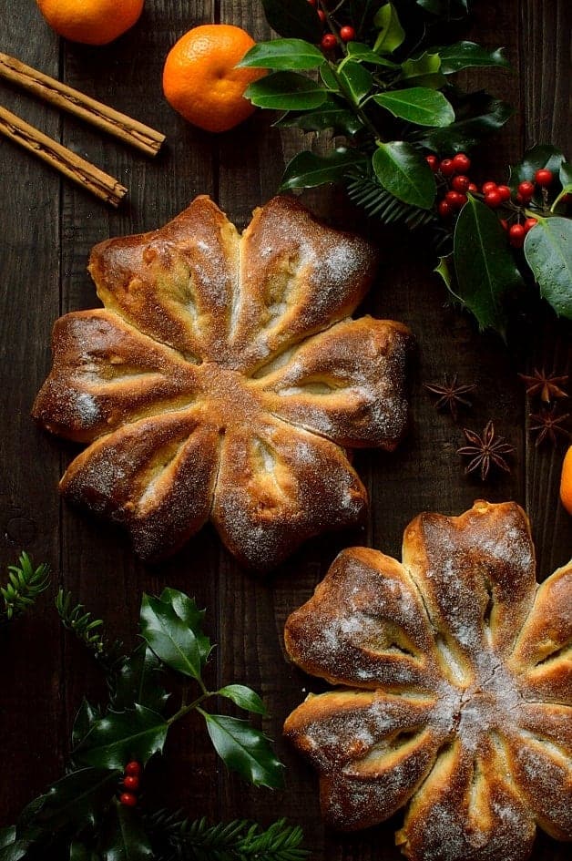 Orange and Anise Snowflake Bread