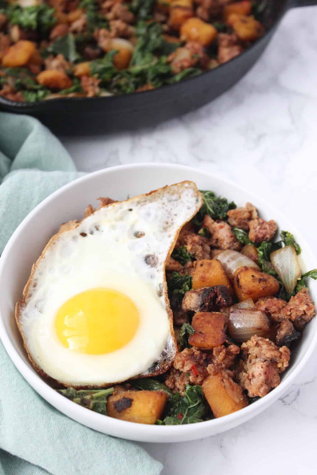 Sausage and Pumpkin Vegetable Hash