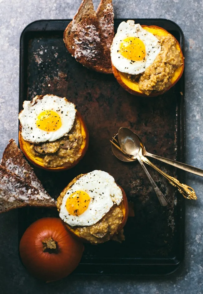 Savory Pumpkin Grits Breakfast Bowl