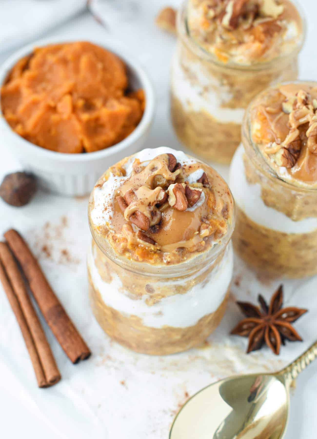 Healthy Pumpkin Overnight Oats