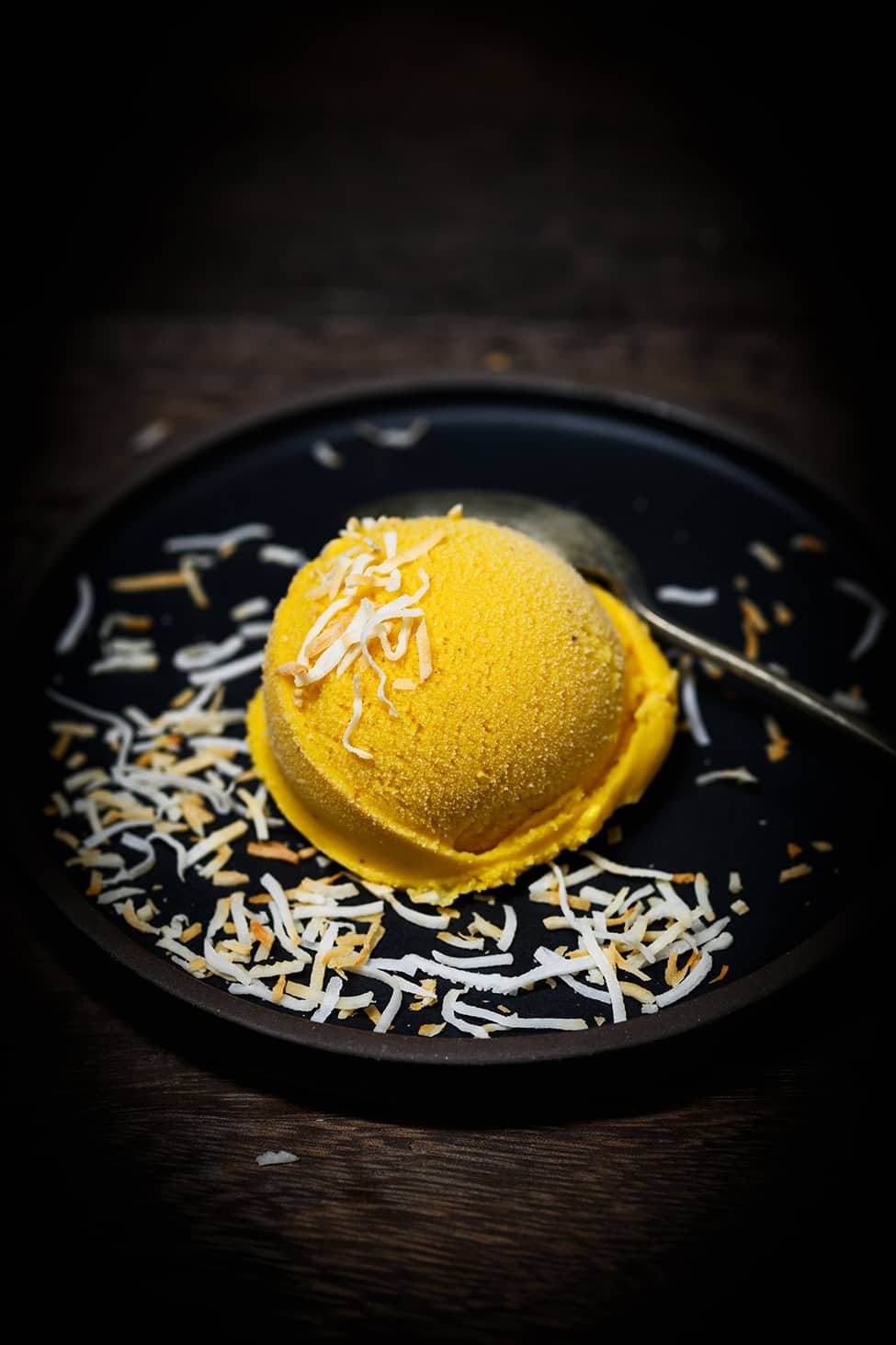 Mango, Coconut and Star Anise Ice Cream