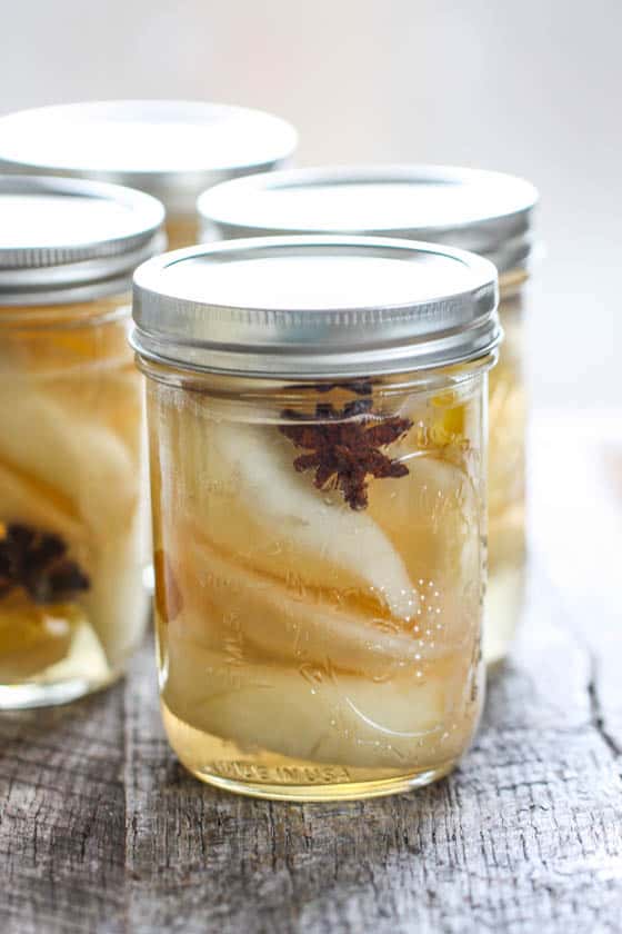 Preserved Pears with Ginger and Star Anise