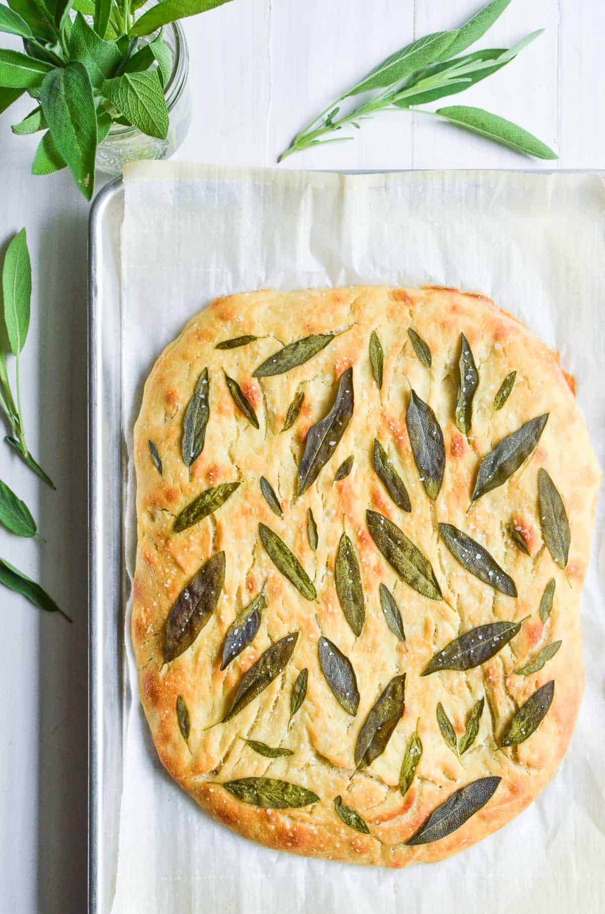 Sage Focaccia Bread