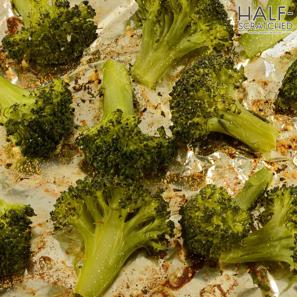 Broccoli in foil