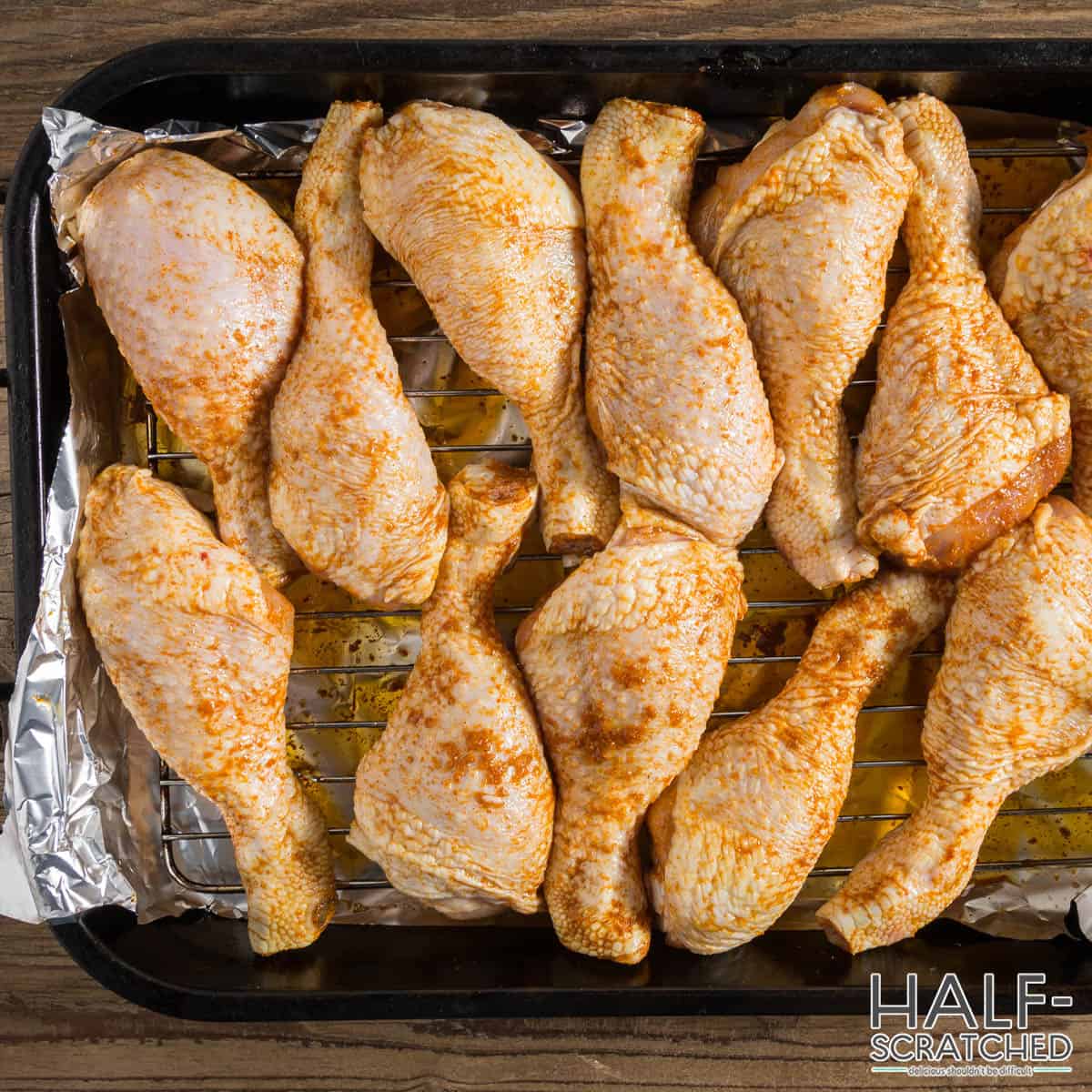Chicken thighs going into oven