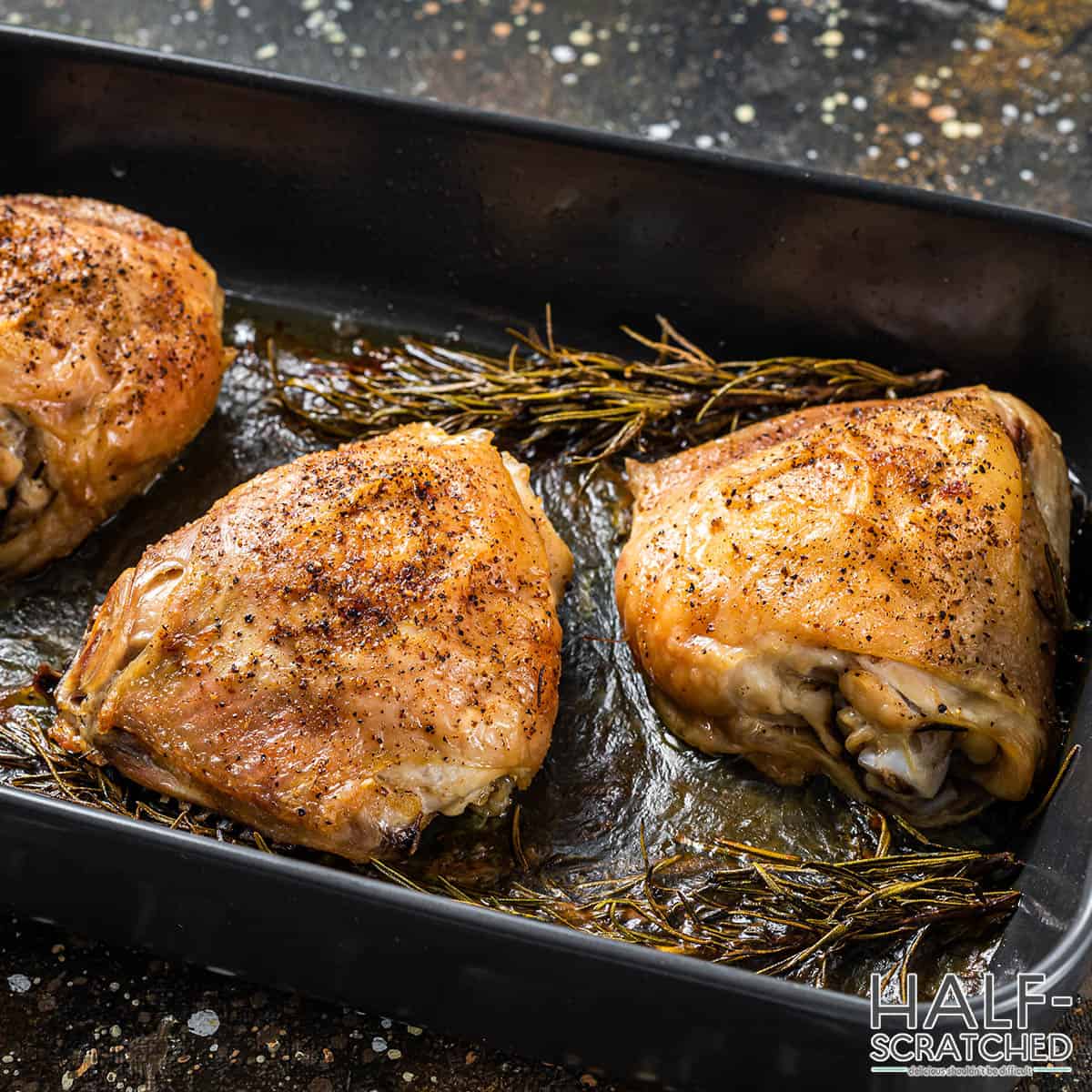 How Long to Bake Chicken Thighs at 350 F - Half-Scratched