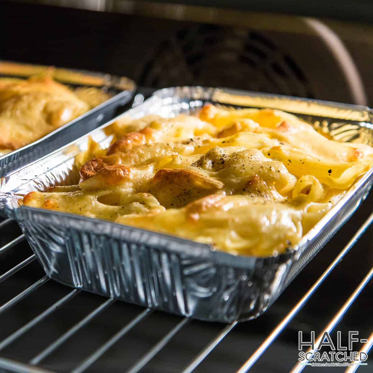 Mac and cheese in the oven