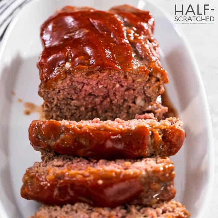 Meatloaf on a plate