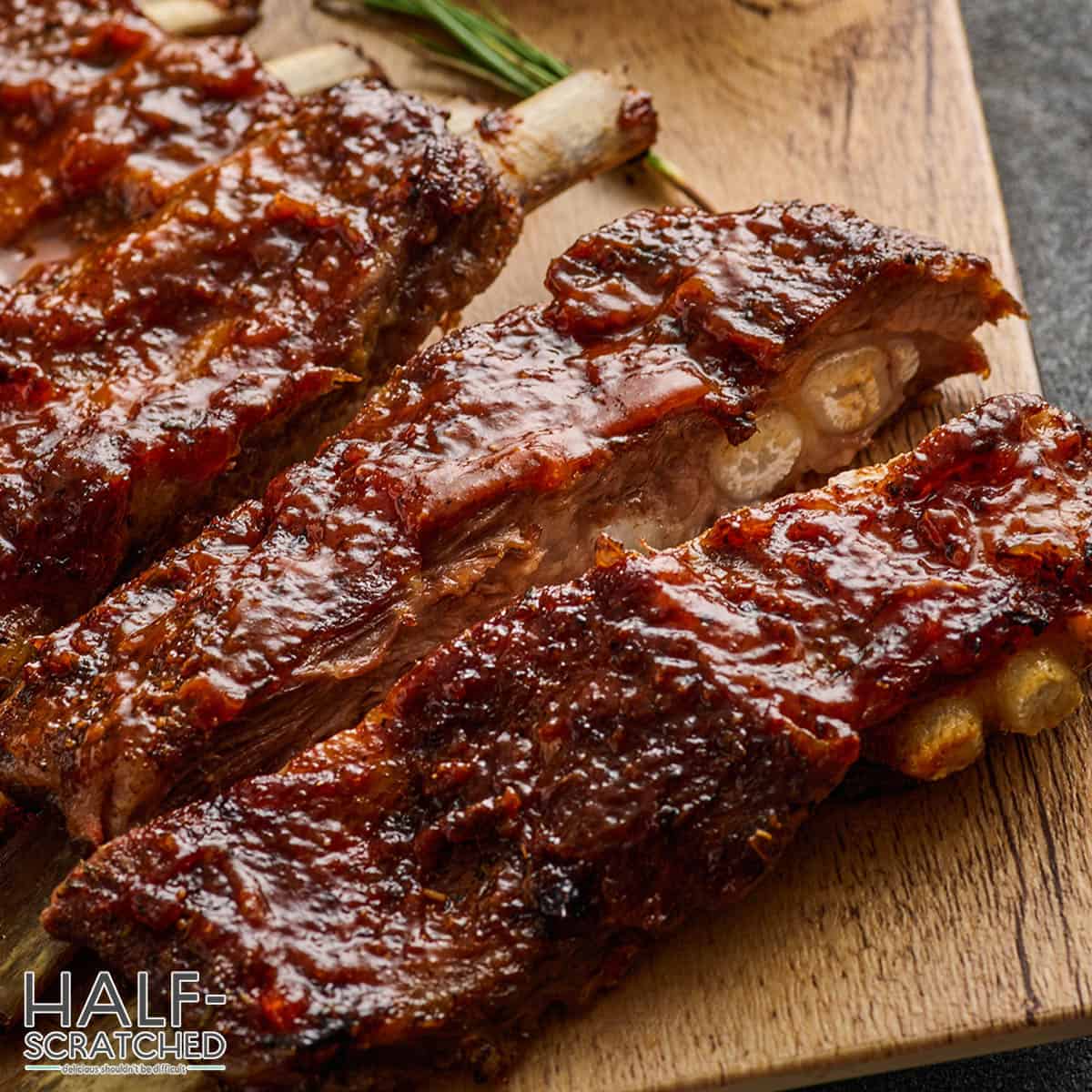 Ribs on table