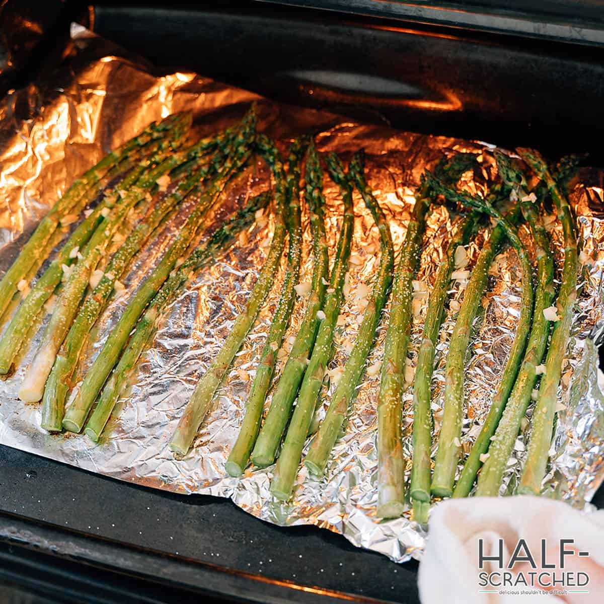 Asparagus in oven