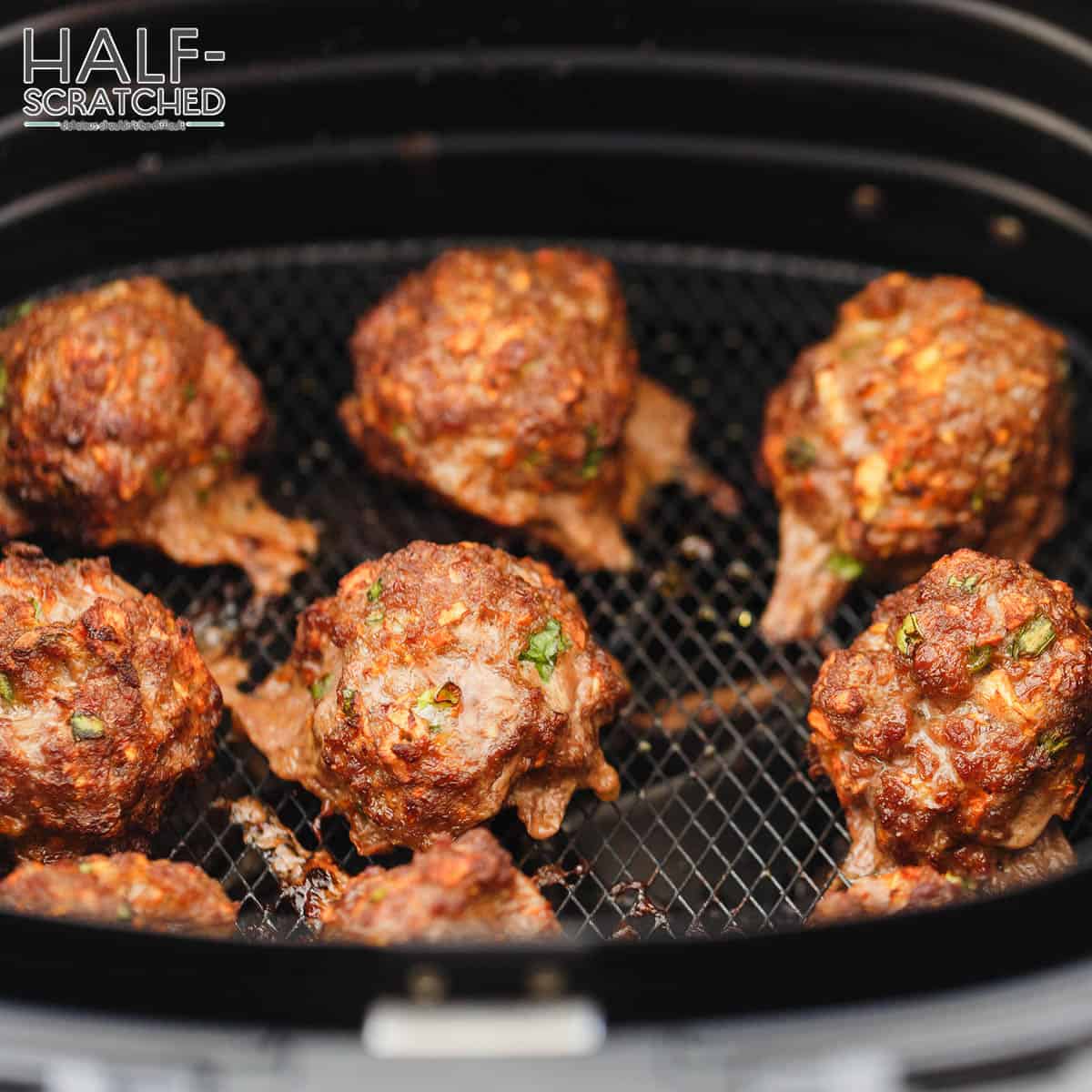 Meatballs in an air fryer