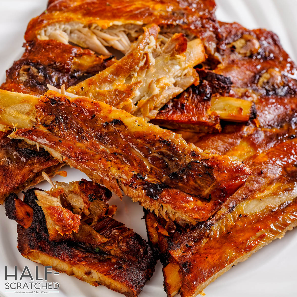 Oven baked pork ribs