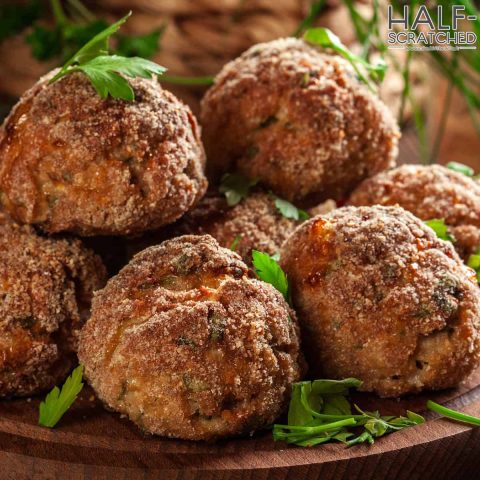 Meatballs made in oven 350F