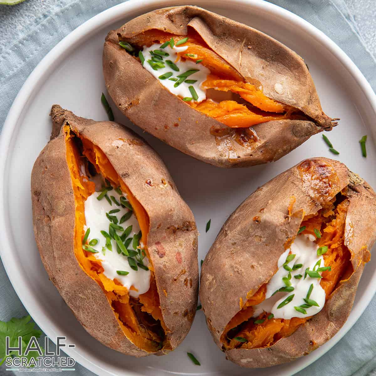 Sweet potatoes served