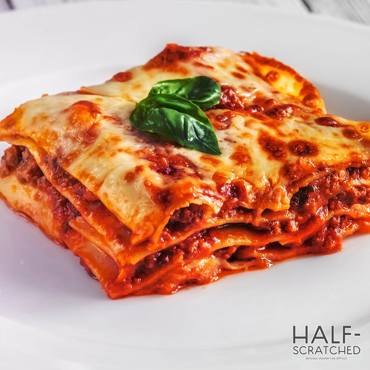 Lasagna on a plate