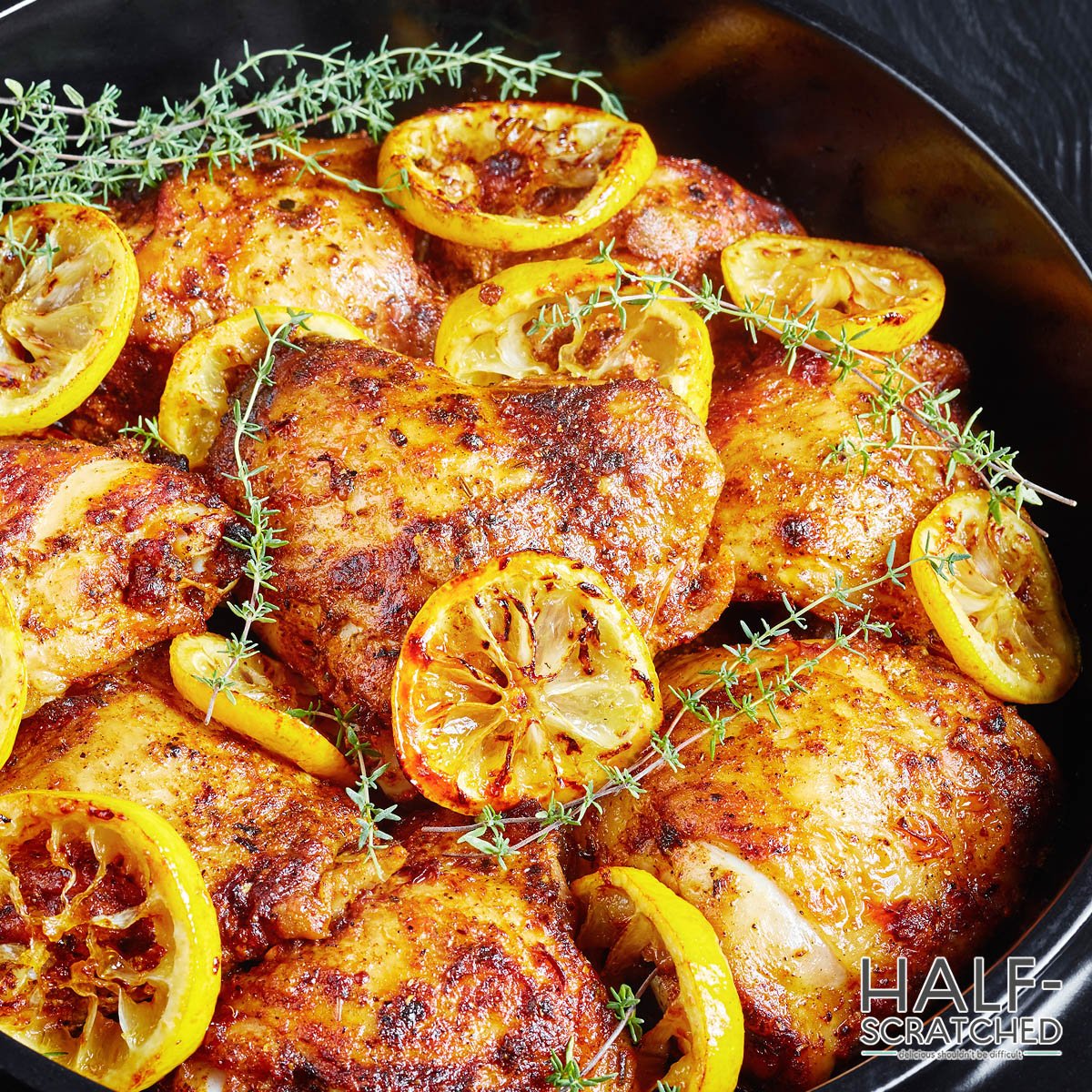 Chicken thighs with lemon