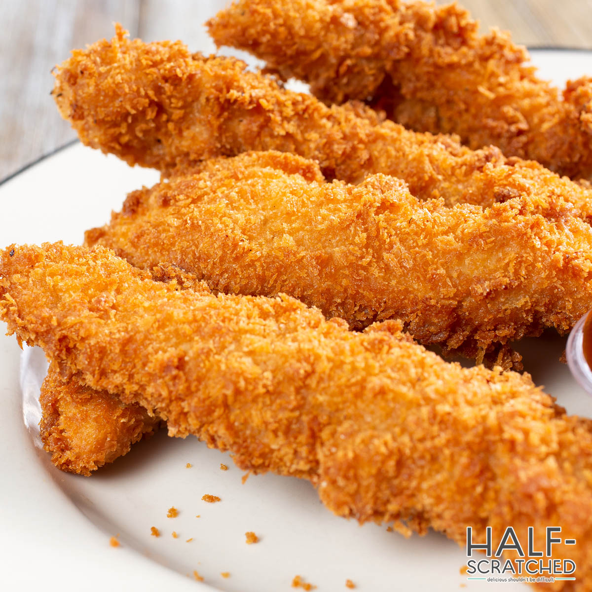 Crispy chicken fingers in the oven at 400F