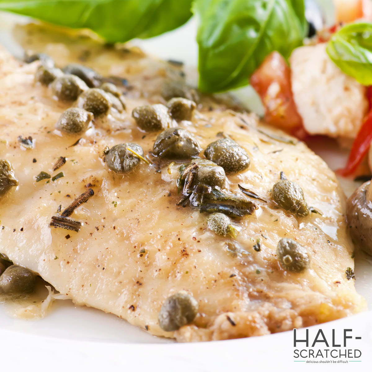 Baked tilapia with capers