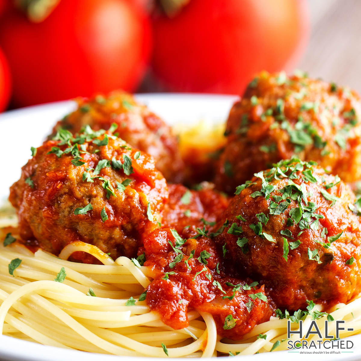 Meatballs with spaghetti