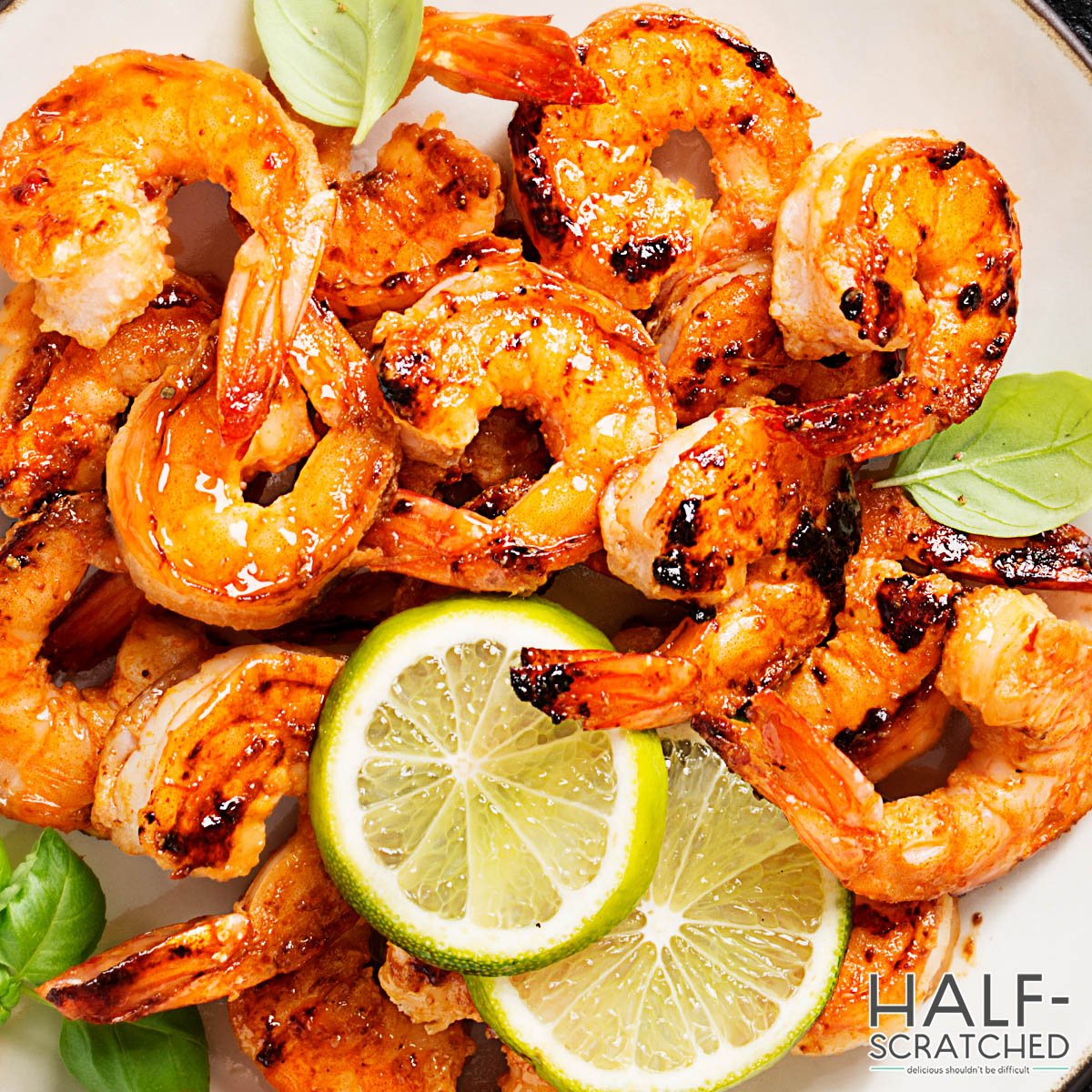 Baked shrimp with lime