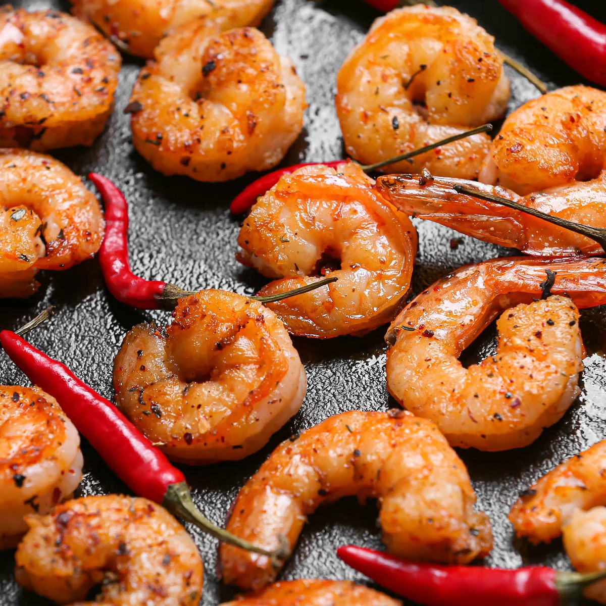 Oven baked shrimp at 375 F