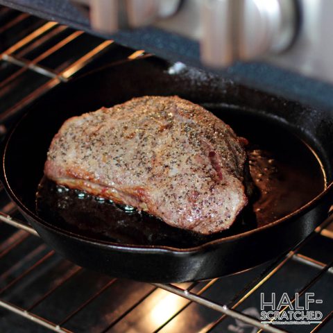 Tri-tip in the oven at 375 F